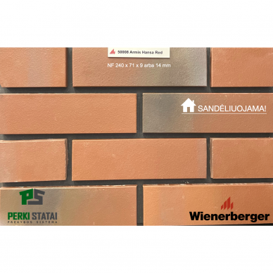 Klinkerio plytelės Wienerberger 240x71x9 mm (48 vnt/m²) 9